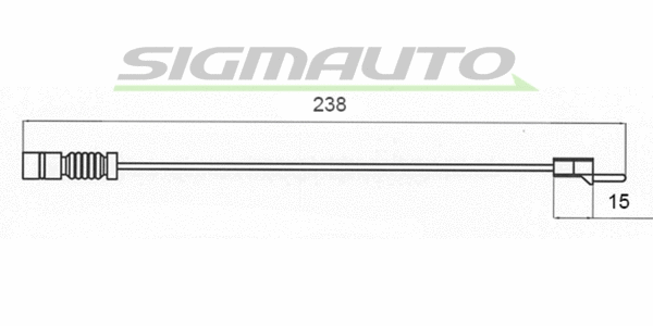 Contact d'avertissement, usure des plaquettes de frein SIGMAUTO WI0579