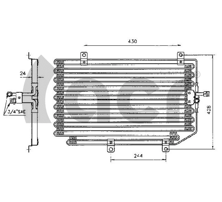 Condenseur, climatisation ACR 300122