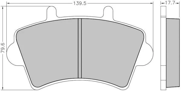 Kit de plaquettes de frein, frein à disque NAKATA NKF 1212P