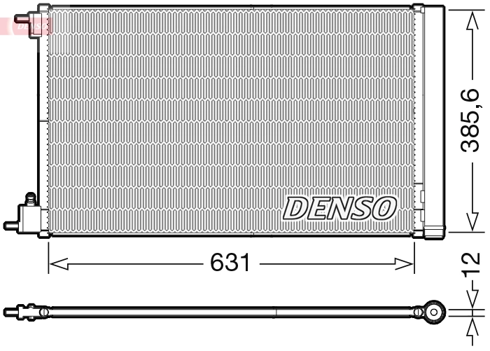 Condenseur, climatisation DENSO DCN20039