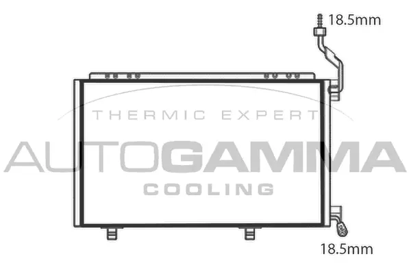 Condenseur, climatisation AUTOGAMMA 107776