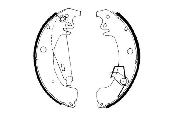 Jeu de mâchoires de frein E.T.F. 09-0428
