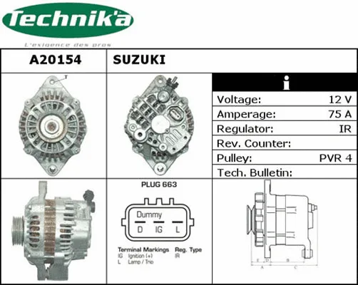 Alternateur Technika A20154