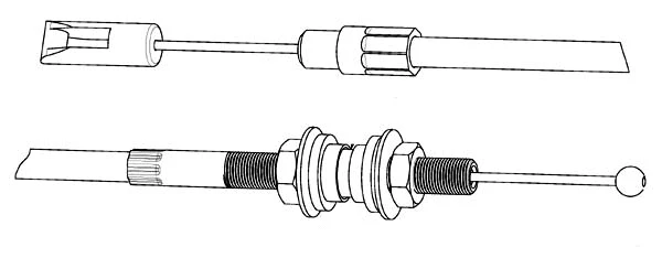 Tirette à câble, commande d'embrayage CEF VW01132