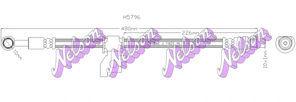 Flexible de frein KAWE H5796