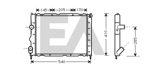 Radiateur, refroidissement du moteur EACLIMA 31R60122