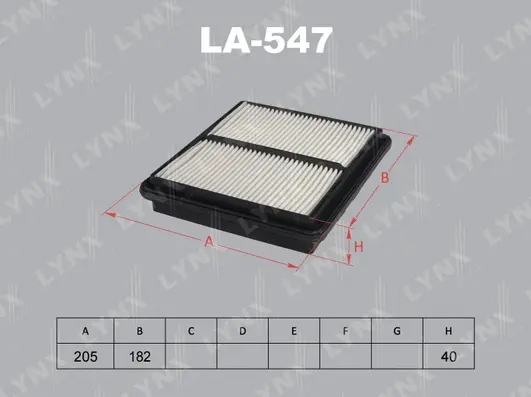 Filtre à air LYNXAUTO LA-547