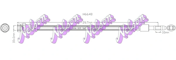Flexible de frein KAWE H6648