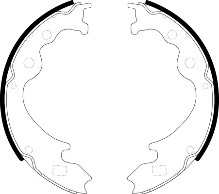 Jeu de mâchoires de frein SB BS25348