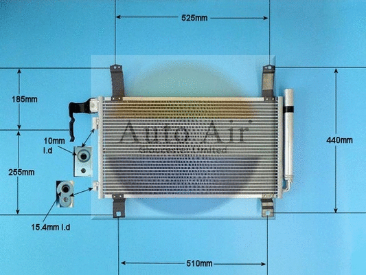 Condenseur, climatisation AUTO AIR GLOUCESTER 16-9911