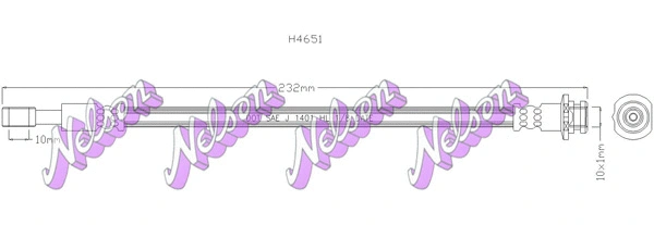 Flexible de frein BROVEX-NELSON H4651