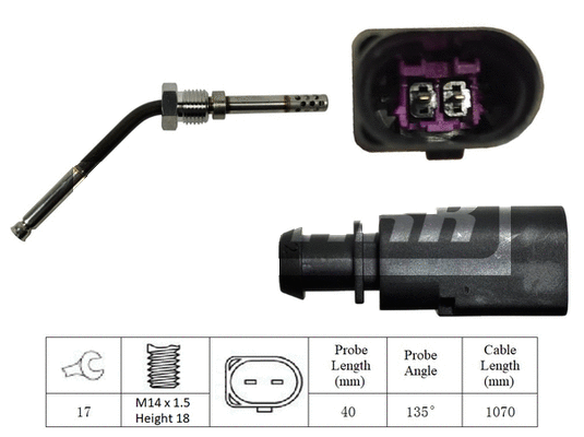 Capteur, température des gaz LEMARK LXT395