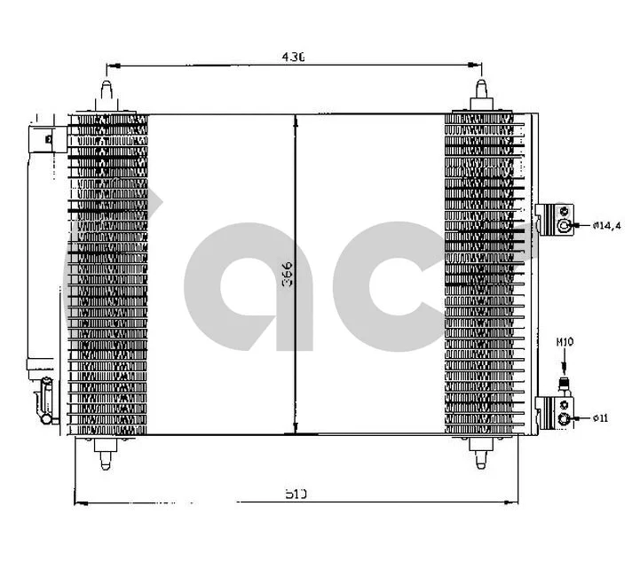 Condenseur, climatisation ACR 300490