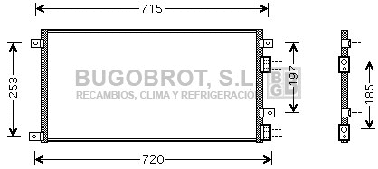 Condenseur, climatisation BUGOBROT 62-IV5058