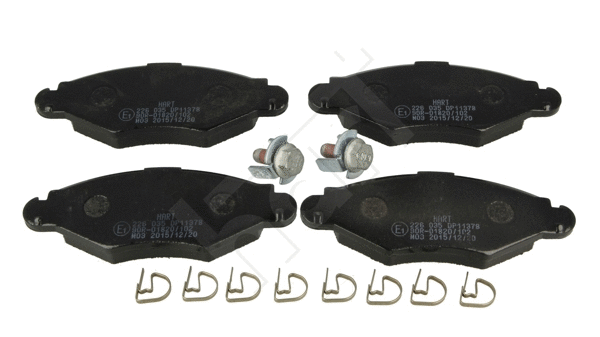 Kit de plaquettes de frein, frein à disque HART 226 035