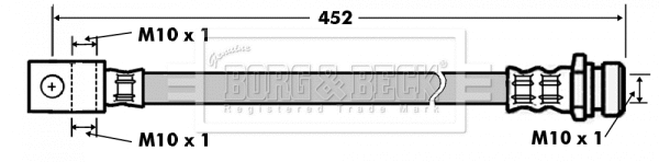 Flexible de frein BORG & BECK BBH7157