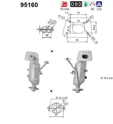 Catalyseur AS 95160
