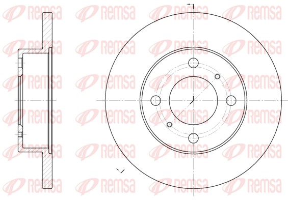 Disque de frein REMSA 61117.00