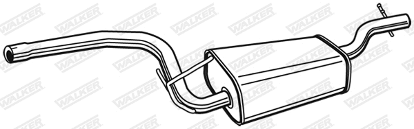 Silencieux central WALKER 72328