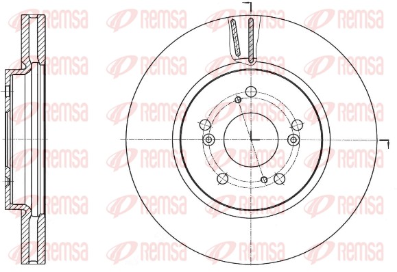 Disque de frein REMSA 61643.10