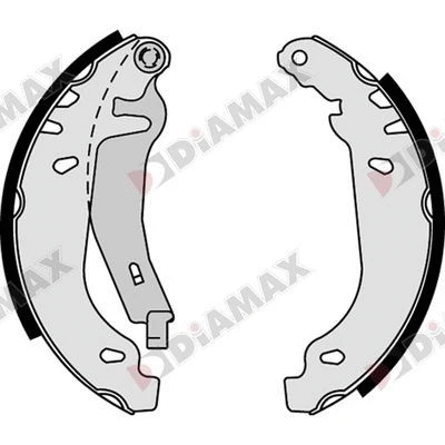 Jeu de mâchoires de frein DIAMAX N01123