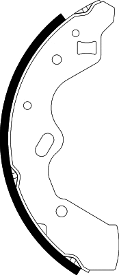 Jeu de mâchoires de frein NISSHINBO NS6002