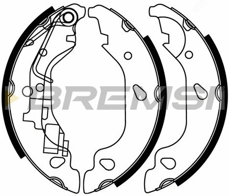 Jeu de mâchoires de frein BREMSI GF0157