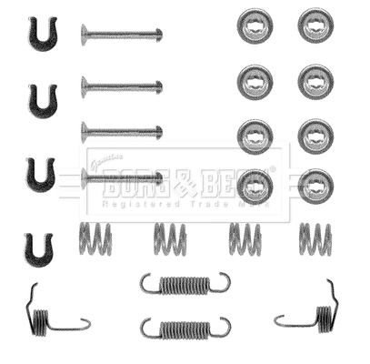 Kit d'accessoires, mâchoire de frein BORG & BECK BBK6062