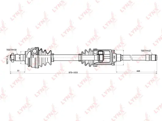 Arbre de transmission LYNXAUTO CD-1416