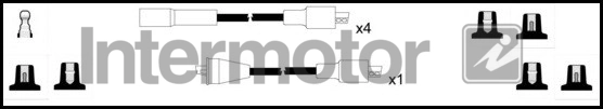 Kit de câbles d'allumage INTERMOTOR 73718