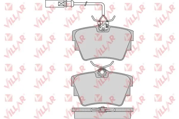 Kit de plaquettes de frein, frein à disque VILLAR 626.0786