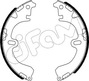 Jeu de mâchoires de frein CIFAM 153-423
