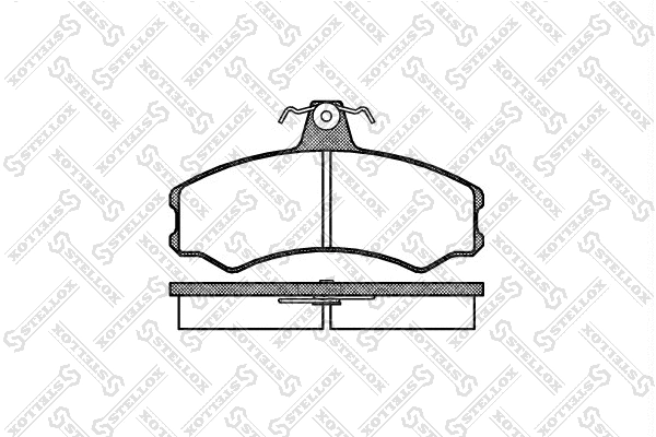 Kit de plaquettes de frein, frein à disque STELLOX 154 002-SX