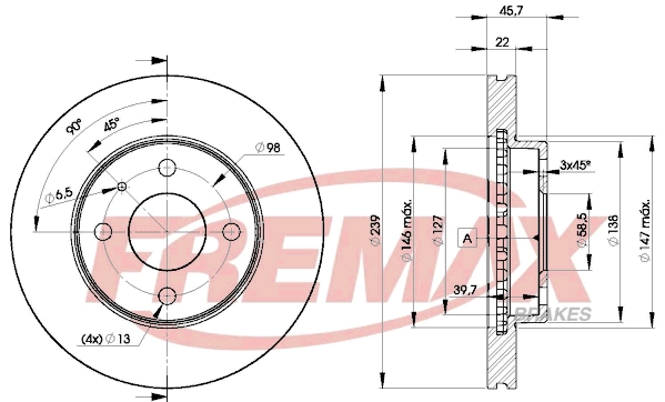 Disque de frein FREMAX BD-8195