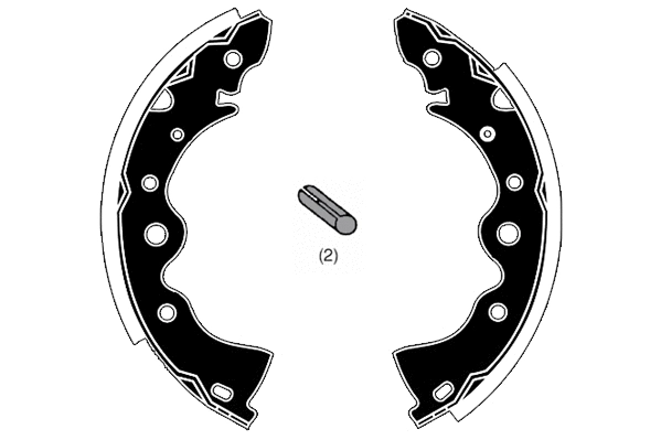 Jeu de mâchoires de frein RAICAM RA24870