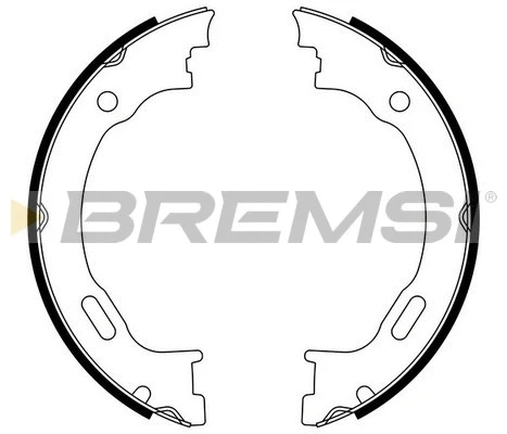Jeu de mâchoires de frein, frein de stationnement BREMSI GF0310