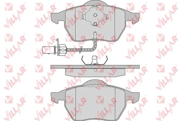 Kit de plaquettes de frein, frein à disque VILLAR 626.0790