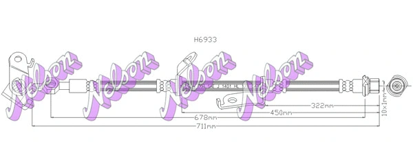 Flexible de frein KAWE H6933