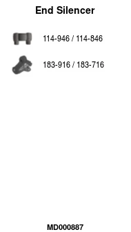Silencieux arrière FA1 MD000887
