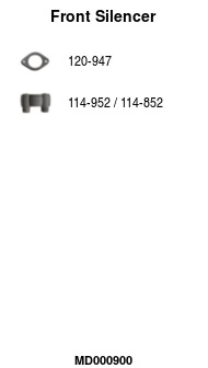 Silencieux avant FA1 MD000900