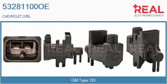 Transmetteur de pression, contrôle des gaz d'échappement REAL 53281100OE