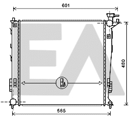Radiateur, refroidissement du moteur EACLIMA 31R36091