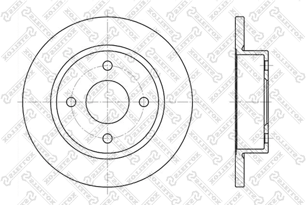 Disque de frein STELLOX 6020-2237-SX