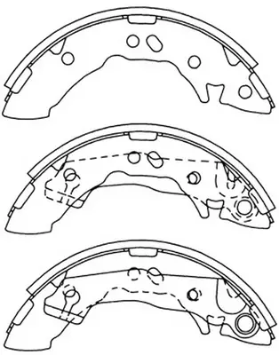 Jeu de mâchoires de frein SB BS11162