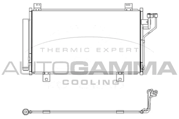Condenseur, climatisation AUTOGAMMA 107478