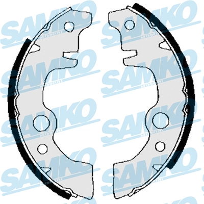 Jeu de mâchoires de frein SAMKO 83010