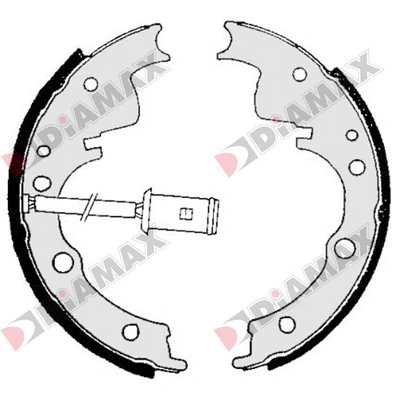 Jeu de mâchoires de frein DIAMAX N01082