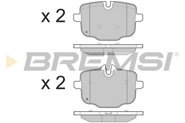 Kit de plaquettes de frein, frein à disque BREMSI BP3450