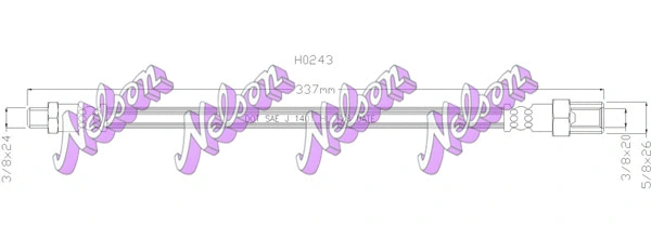 Flexible de frein KAWE H0243