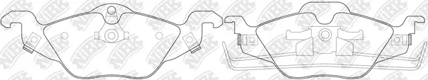 Kit de plaquettes de frein, frein à disque NiBK PN0189